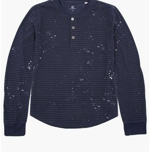 AG Jeans Illustrion Stripe Henley Tee NWT Sz7